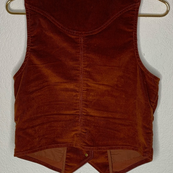 Tecovas vest corduroy brown women’s medium style “MAH” - Picture 6 of 9
